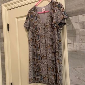 Buddy love snakeskin dress